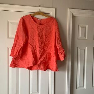Elegant Coral Blouse for Women